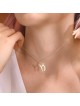 תליון צ'אי מכסף סטרלינג מודרני מינימליסטי Nec, Chai Jewelry, Is